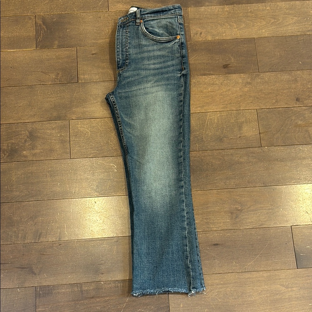 Zara Women's Straight Leg Jeans - Blue